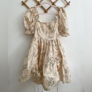 Selkie Puff-Sleeve Romantics Mini Dress